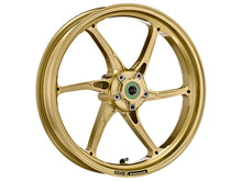 Load image into Gallery viewer, OZ Racing - Cattiva Magnesium 6 Spoke Front Wheel (Gold, Gloss Black, &amp; Matte Black)