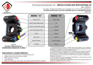 Ducabike CPPI11 Ducati Panigale V4 8 Button Pod, Street Version