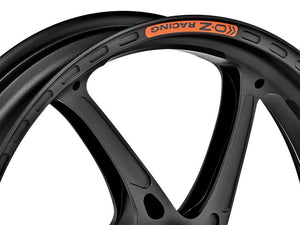 OZ Racing GASS RS-A Aluminum 6-Spoke Front Wheel - MATTE BLACK - 2020+ BMW S1000RR (CAST WHEEL REPLACEMENT)