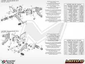 Bonamici Rearsets 2019+ Kawasaki ZX6-R
