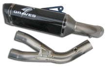 Load image into Gallery viewer, Graves Motorsports 2015+ Yamaha R1 Carbon Fiber Cat Eliminator Exhaust System